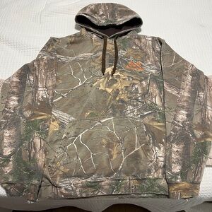 Realtree Camouflage Hoodie with Brown Accents